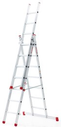 DRABINA TRZYELEMENTOWA 3X10 SZCZEBLI AK300.3SC - F. SCHODOWA