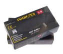 RĘKAWICE NITRYLOWE WZMAC. PROMATES GRIP BLACK XL OP. 50SZT