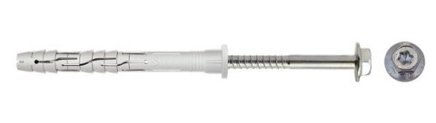 DYBEL RAMOWY Z WKRĘTEM Z ŁBEM SZEŚCIOKĄTNYM+TORX 10*180MM