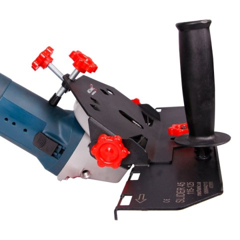 SLIDER/PRZYSTAWKA DO CIĘCIA 45 STOPNI DO SZLIF. KĄT. 125MM