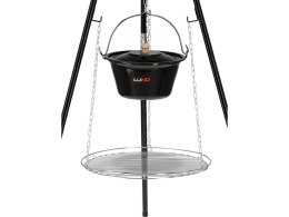 GRILL Z KOCIOŁKIEM 6L WISZĄCY NA TRÓJNOGU RUSZT 49CM