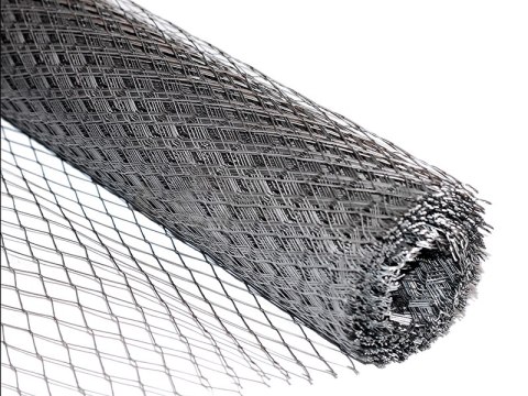 SIATKA PODTYNKOWA CIĘTO-CIĄGNIONA Z BLACHY OCYNKOWANEJ 120CM