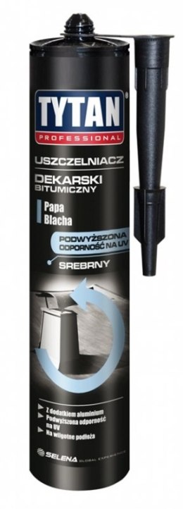 USZCZELNIACZ DEKARSKI BITUMICZNY TYTAN 280ML SREBRNY