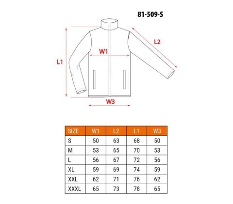 POLAR ROBOCZY BASIC, CZARNY, ROZMIAR XL