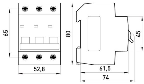 WYŁĄCZNIK NADPRĄDOWY MCB.PRO60 3P C16A 6KA