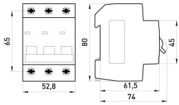 WYŁĄCZNIK NADPRĄDOWY MCB.PRO60 3P C32A 6KA