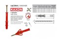 KOŁEK RAMOWY WSZECHSTRONNY KAXDN 8*100MM NYLON