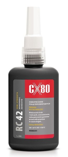 KLEJ RC42 ANAEROBOWY 10ML NIEBIESKI,ŚREDNIOWYTRZY ZAB.GWINT