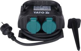 GNIAZDO OGRODOWE WBIJANE IP44 4*230V