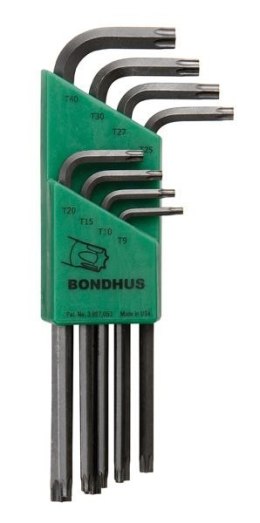 ZESTAW KLUCZY TORX DŁUGICH TX9-40, 8 SZT,